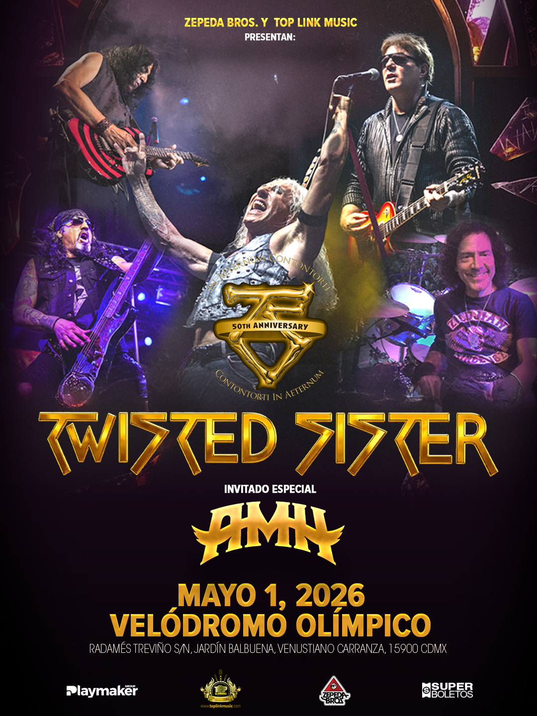 TWISTED SISTER CDMX 2026 VELÓDROMO OLÍMPICO