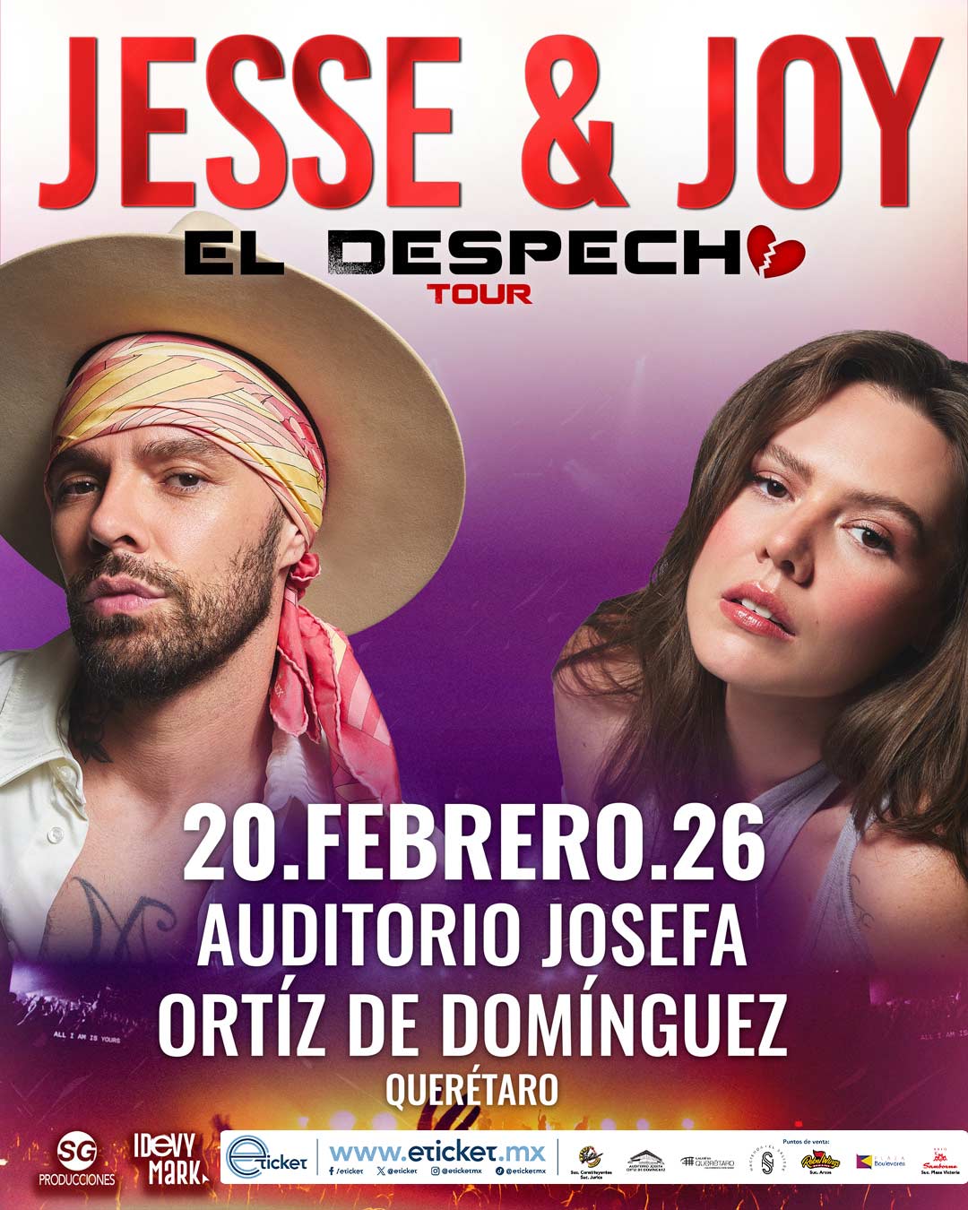 JESSE Y JOY QUERÉTARO 2026 AUDITORIO JOSEFA ORTÍZ