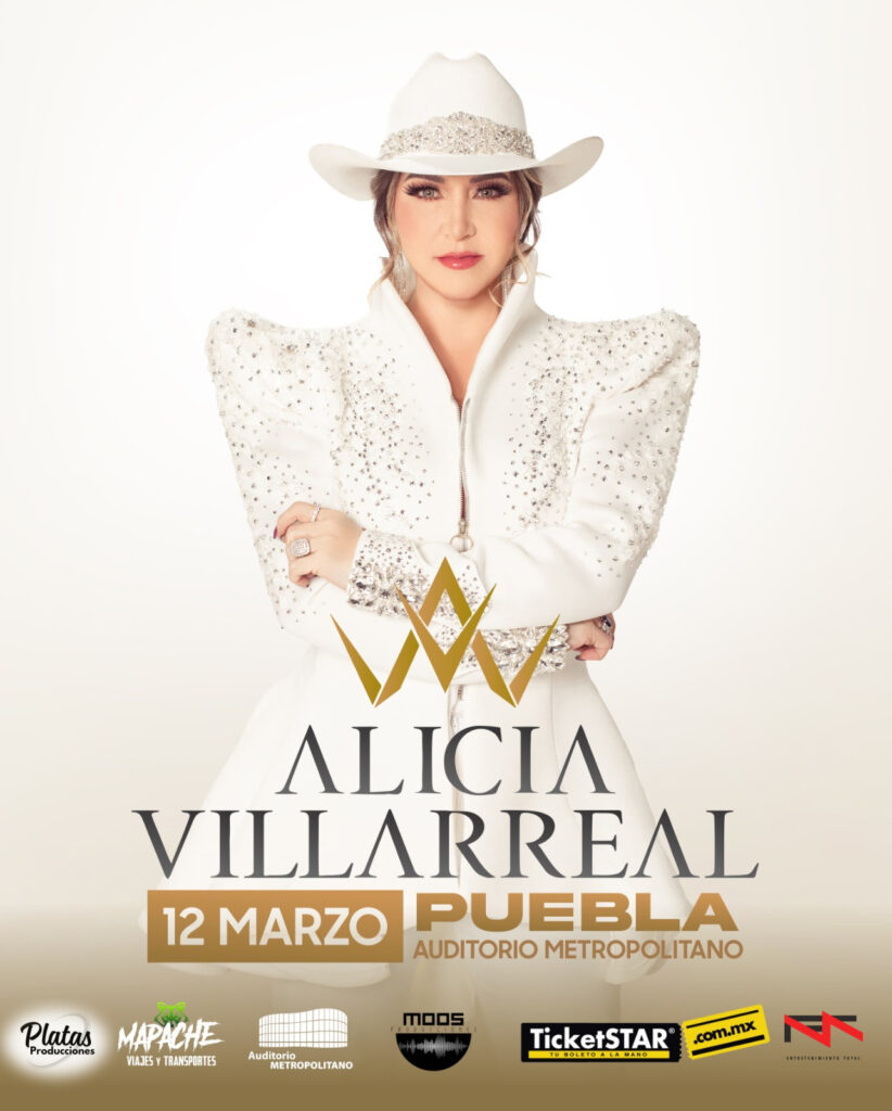 ALICIA VILLARREAL PUEBLA 2026 AUDITORIO METROPOLITANO