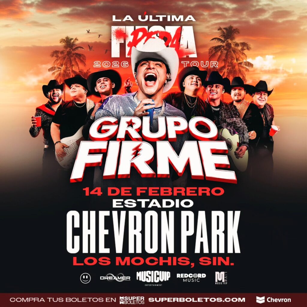 GRUPO FIRME LOS MOCHIS 2026 ESTADIO CHEVRON PARK