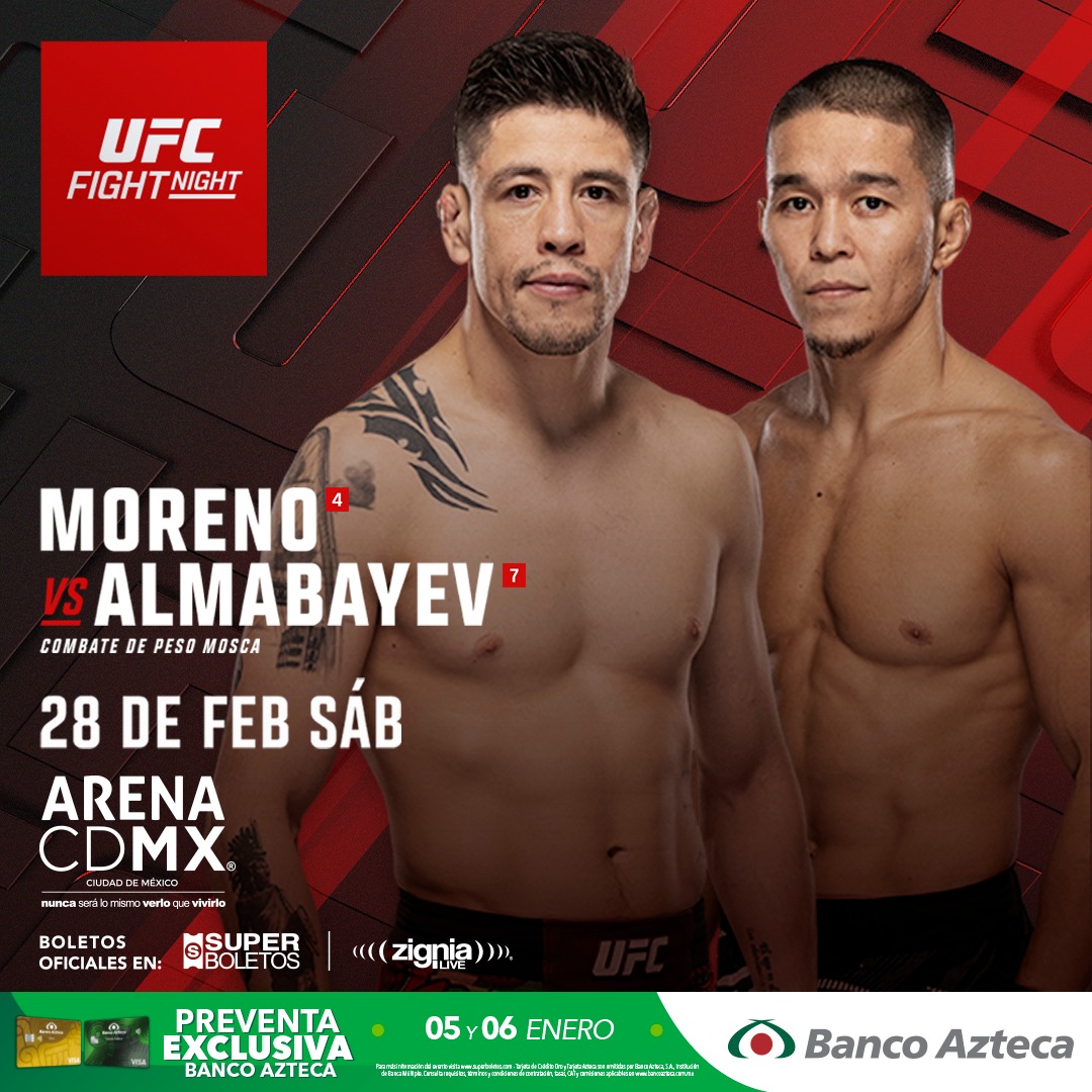 UFC FIGHT NIGHT CDMX 2026 ARENA CDMX