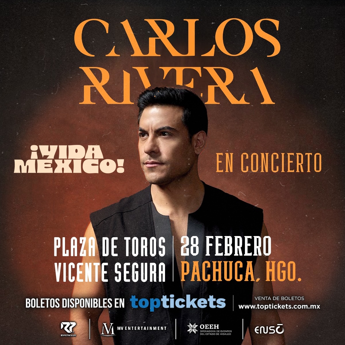 CARLOS RIVERA PACHUCA 2026 PLAZA DE TOROS VICENTE SEGURA