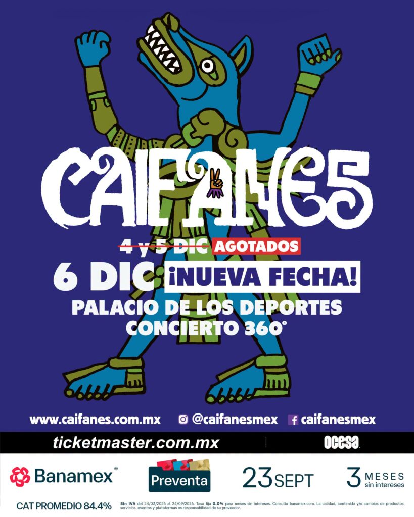 CAIFANES CDMX 2026 PALACIO DE LOS DEPORTES