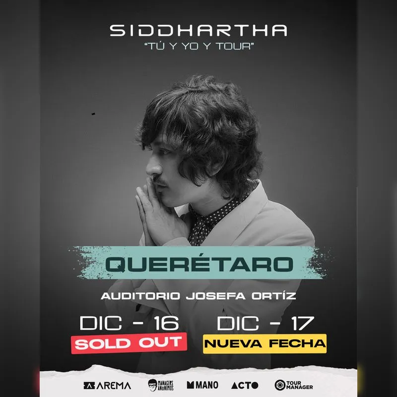 SIDDHARTHA QUERÉTARO 2026 AUDITORIO JOSEFA ORTÍZ