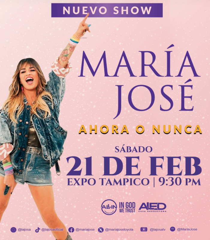 MARÍA JOSÉ TAMPICO 2026 EXPO TAMPICO