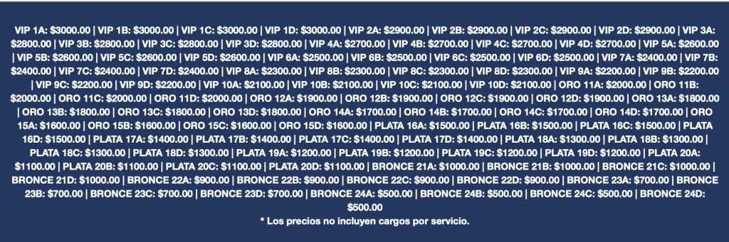 PRECIOS HERENCIA DE GRANDES Y TOMBOCHIO CHIHUAHUA 2026 PALENQUE SANTA RITA