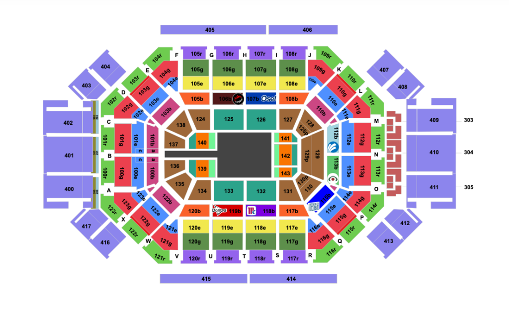 MAPA RING ROYALE ARENA MONTERREY 2026