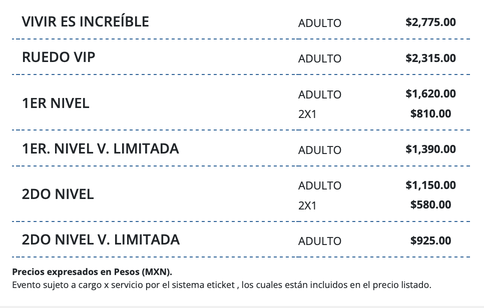 PRECIOS WILLIE COLÓN Y MAELO RUÍZ MÉRIDA 2026 FORO GNP SEGUROS