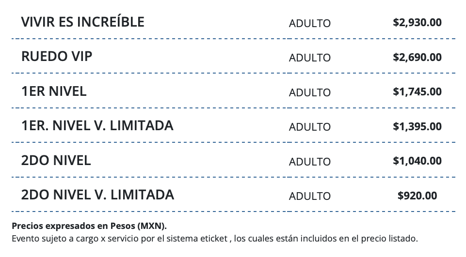 PRECIOS KALI UCHIS MÉRIDA 2026 FORO GNP SEGUROS