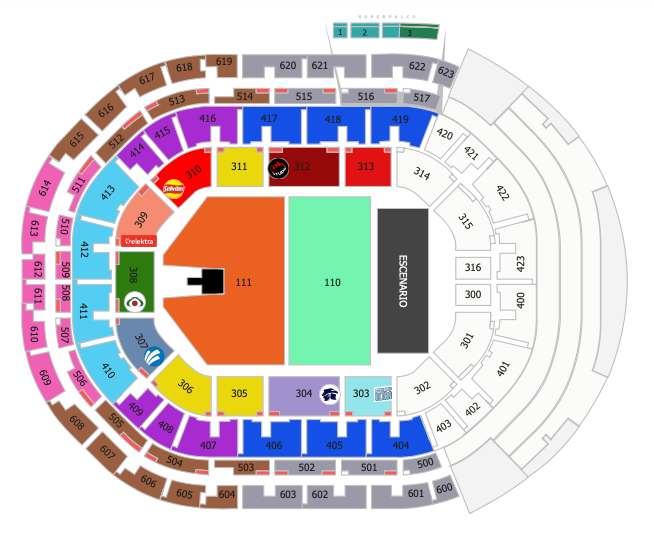 MAPA ARENA GUADALAJARA
