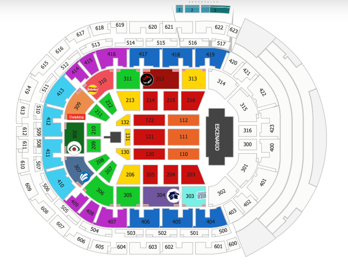 MAPA ARENA GUADALAJARA