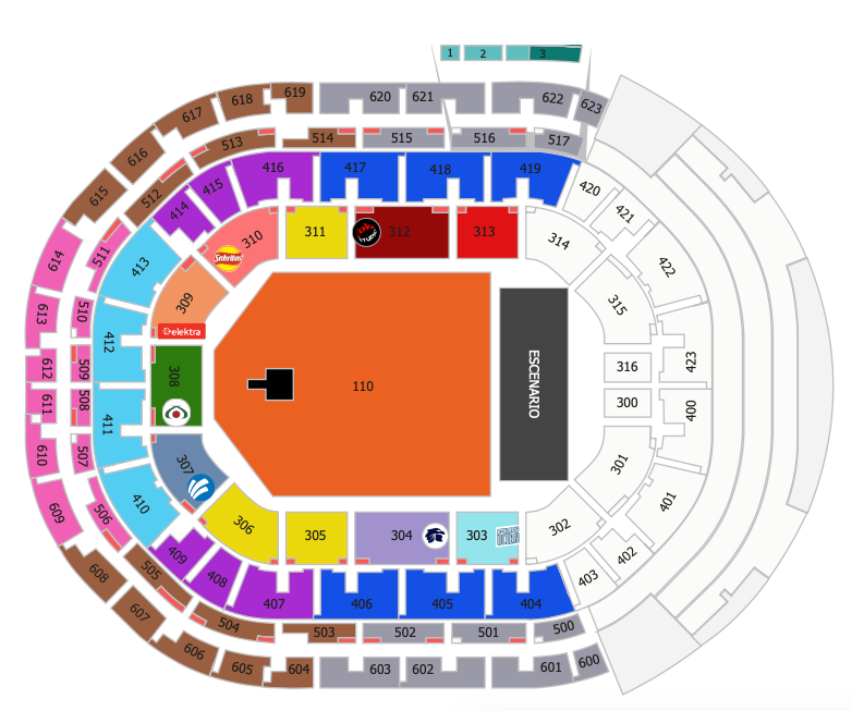 MAPA ARENA GUADALAJARA