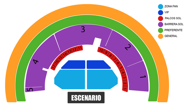 MAPA PLAZA DE TOROS TIJUANA