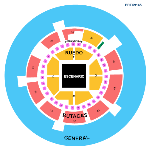 MAPA CARIN LEÓN CANCÚN 2026 PLAZA DE TOROS