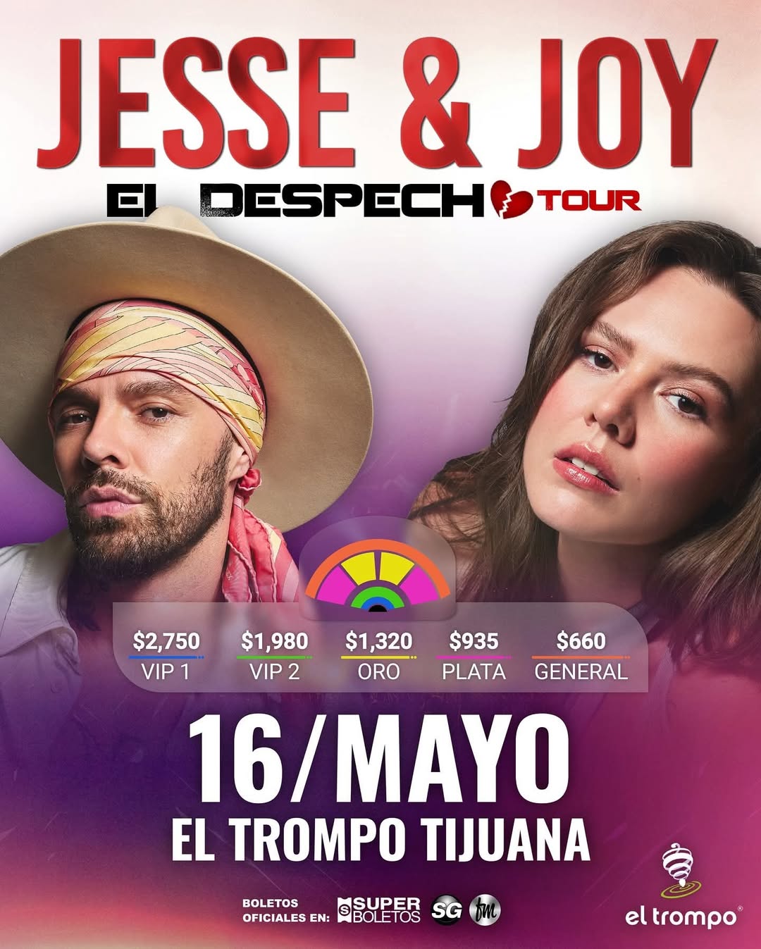JESSE Y JOY TIJUANA 2026 AUDIORAMA EL TROMPO