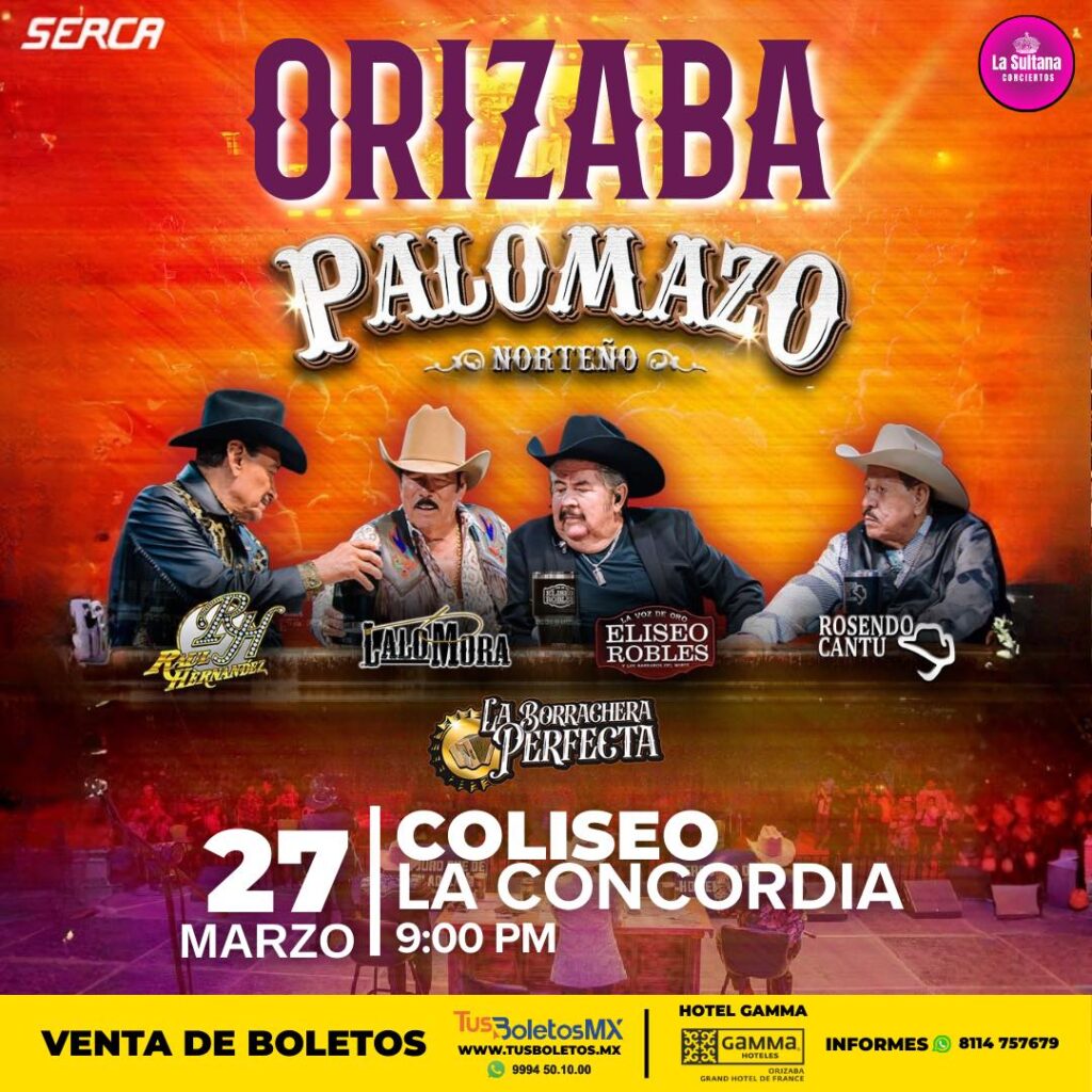PALOMAZO NORTEÑO ORIZABA 2026 COLISEO LA CONCORDIA