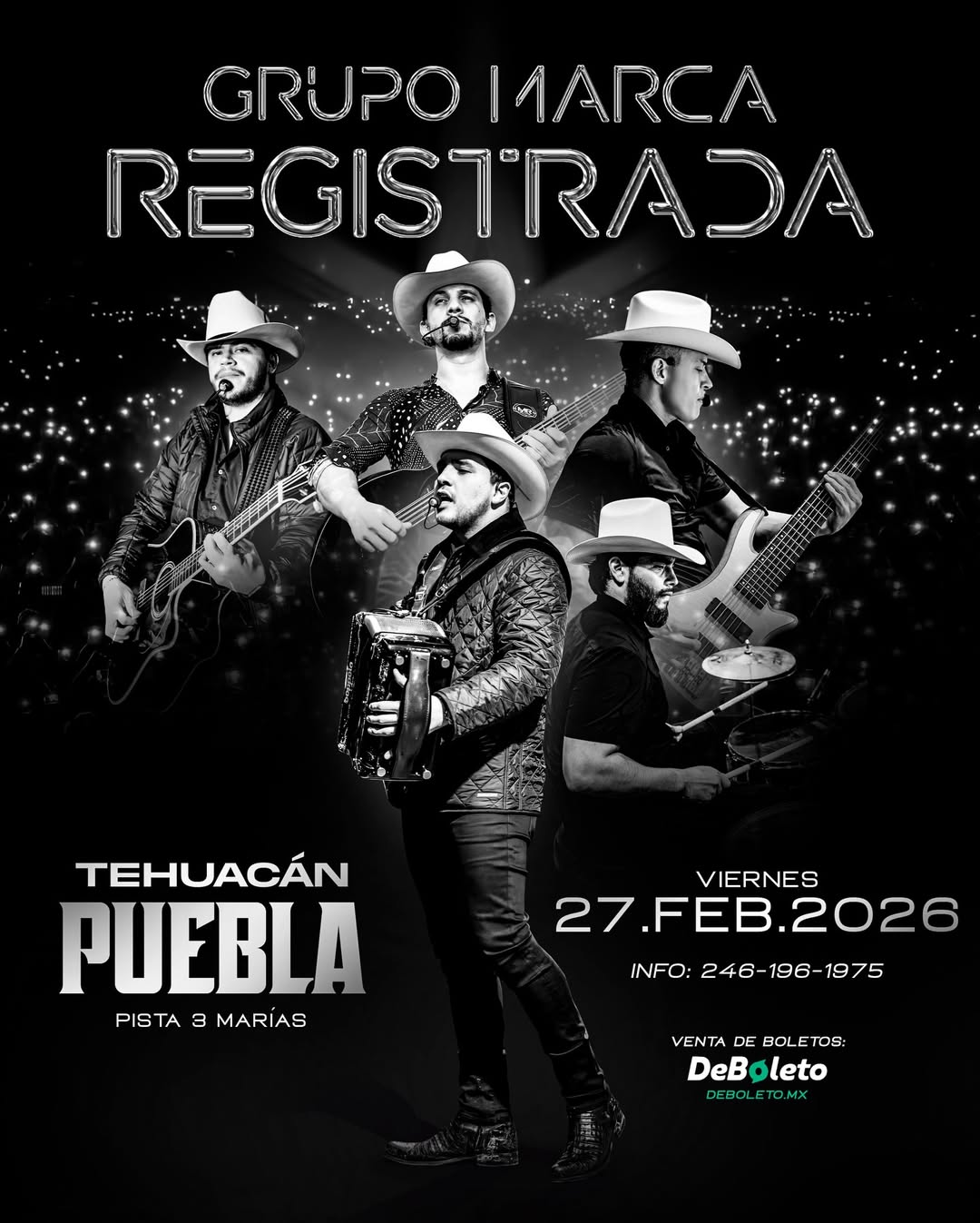 MARCA REGISTRADA TEHUACÁN PUEBLA 2026 CENTRO DE ESPECTACULOS TRES MARÍAS