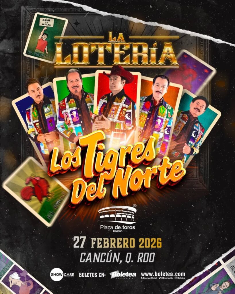 LOS TIGRES DEL NORTE CANCÚN 2026 PLAZA DE TOROS