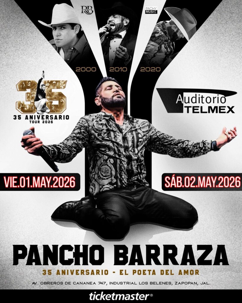 PANCHO BARRAZA GUADALAJARA 2026 AUDITORIO TELMEX