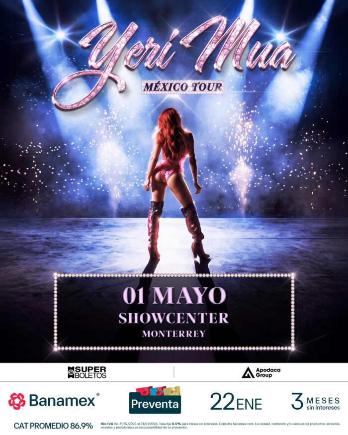 YERI MUA MONTERREY 2026 SHOWCENTER COMPLEX