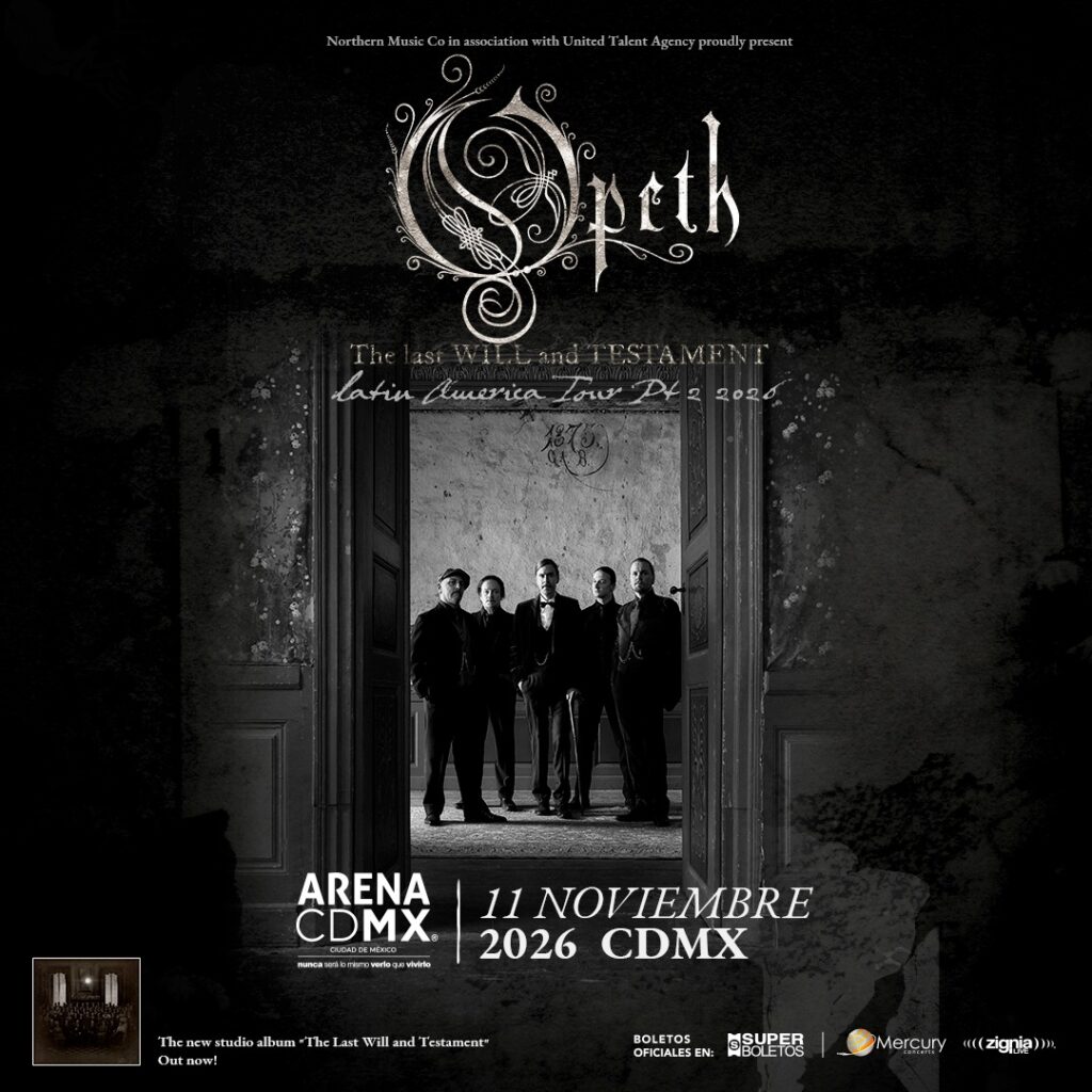 OPETH ARENA CDMX 2026