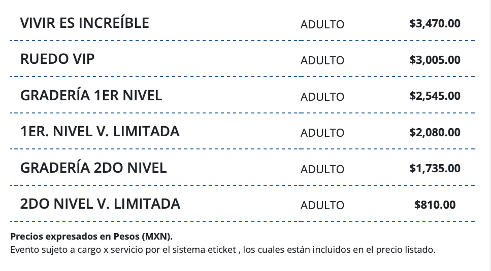 PRECIOS LOS TIGRES DEL NORTE MÉRIDA 2026 FORO GNP SEGUROS