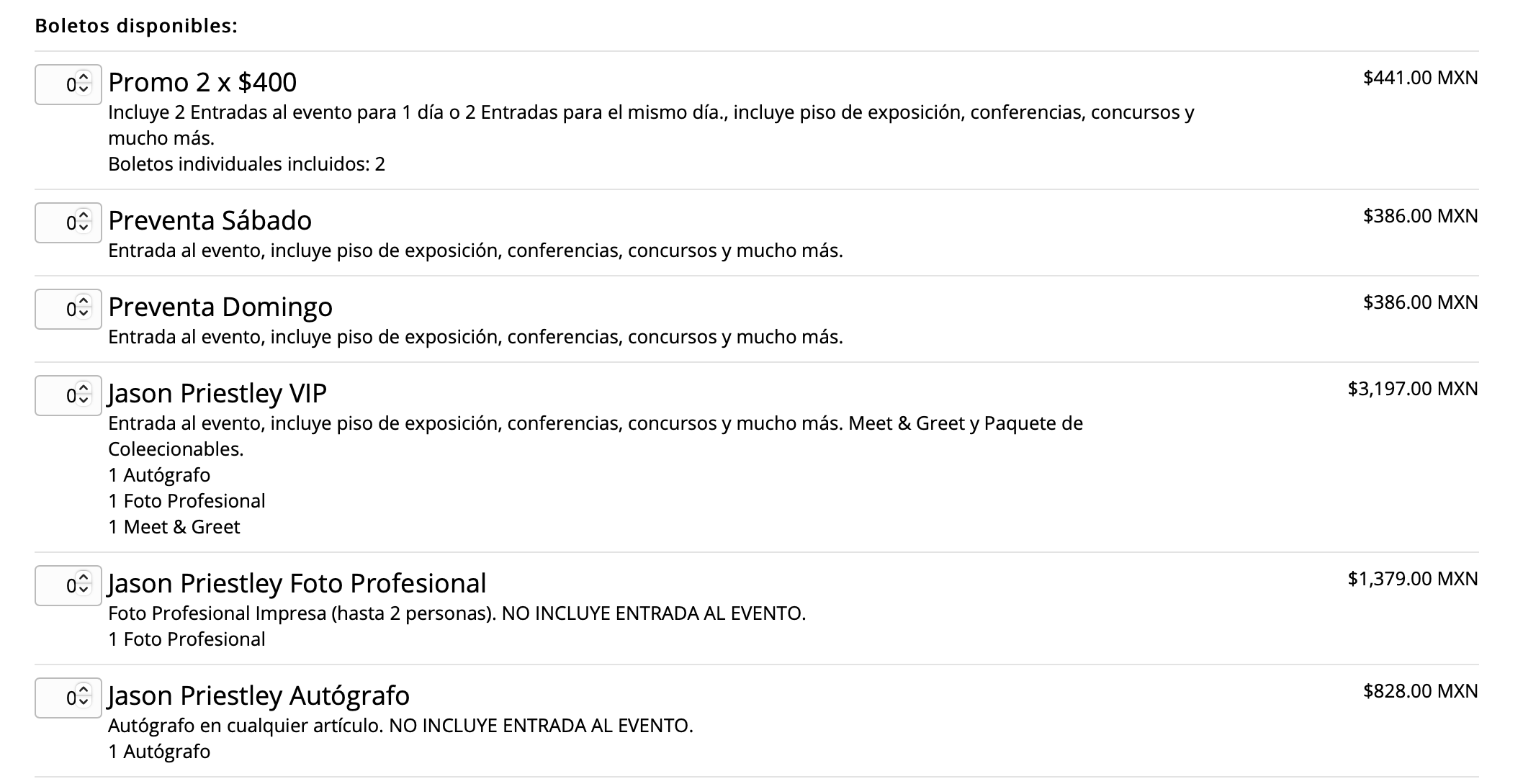 PRECIOS LA CONVE 65 EN MONTERREY 2026 MONTERREY CINTERMEX