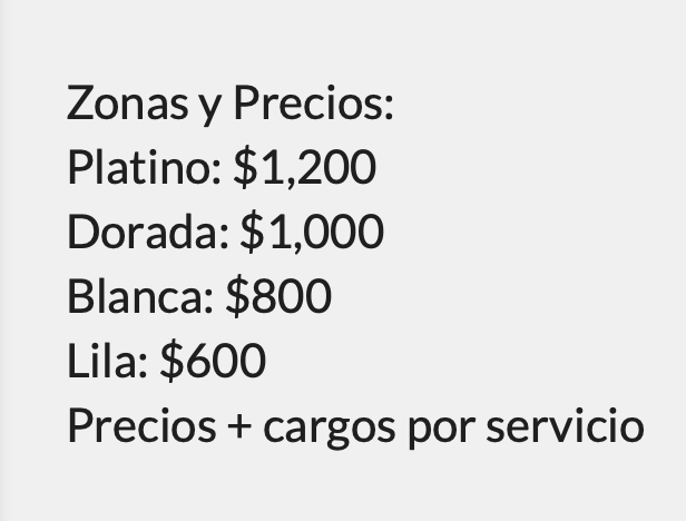 PRECIOS CAMILO SÉPTIMO MÉRIDA 2026 AUDITORIO COCA COLA LA ISLA