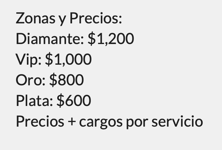 PRECIOS CALIGARIS TOLUCA 2026 TEATRO MORELOS