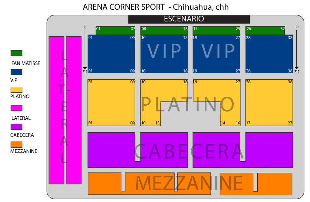 MAPA MATISSE CHIHUAHUA 2026 ARENA CORNER SPORT