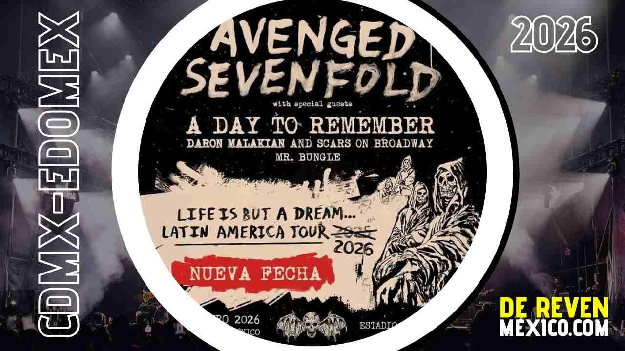 AVENGED SEVENFOLD CDMX 2026 ESTADIO GNP SEGUROS