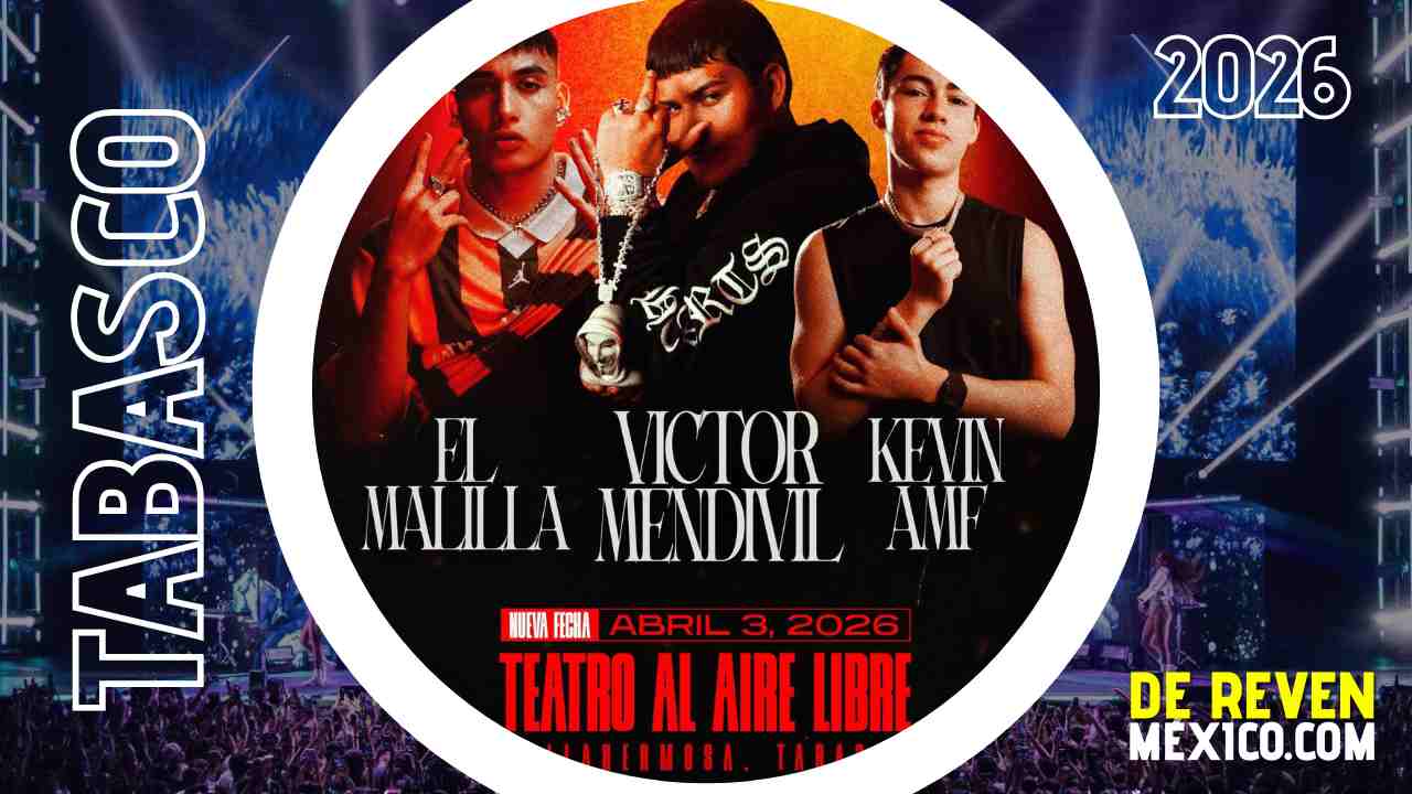 VICTOR MENDIVIL EL MALILLA Y KEVIN AMF VILLAHERMOSA 2026 TEATRO AL AIRE LIBRE PARQUE TABASCO