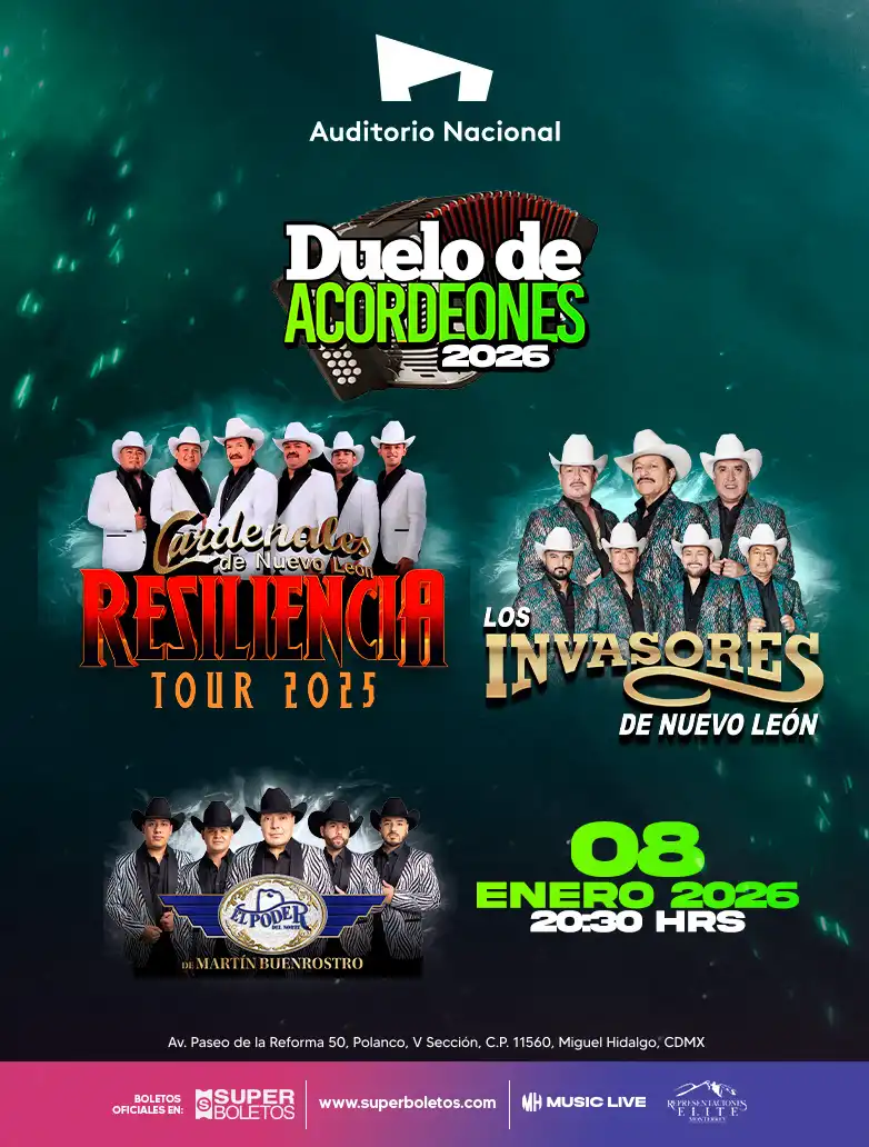 DUELO DE ACORDEONES CDMX 2026 AUDITORIO NACIONAL