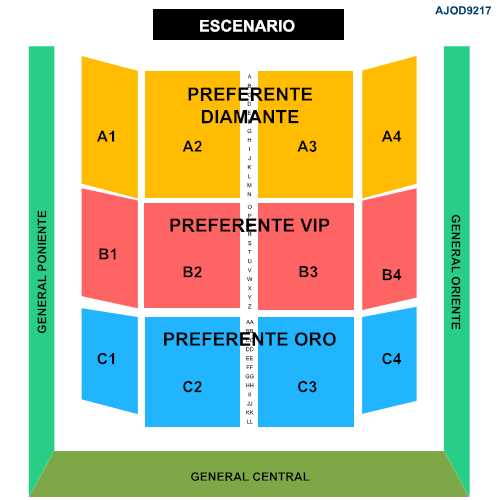 MAPA AUDITORIO JOSEFA ORTÍZ