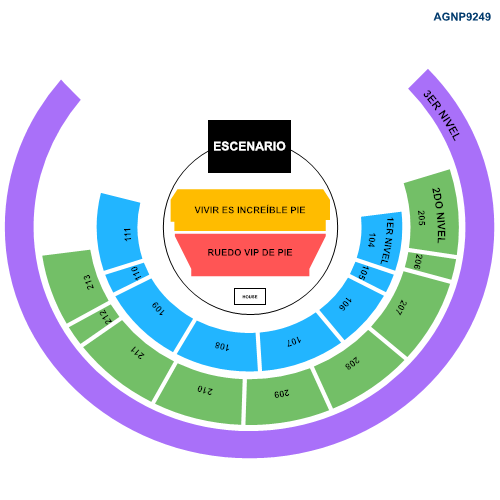 MAPA AUDITORIO GNP SEGUROS