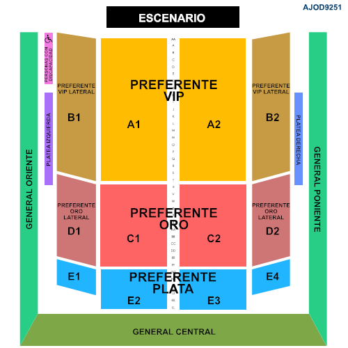MAPA AUDITORIO JOSEFA ORTÍZ