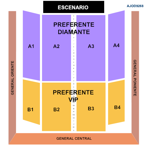 MAPA AUDITORIO JOSEFA ORTÍZ