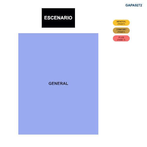 MAPA FESTIVAL ZONA ACAPULCO 2026 JARDÍNES ARENA GNP SEGUROS