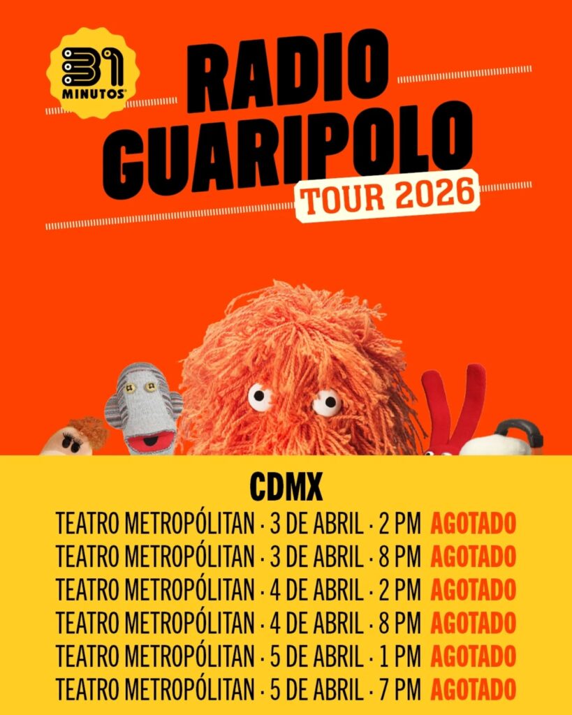 31 MINUTOS CDMX 2026 TEATRO METROPÓLITAN