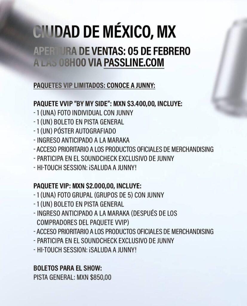 PRECIOS JUNNY CDMX 2026 LA MARAKA