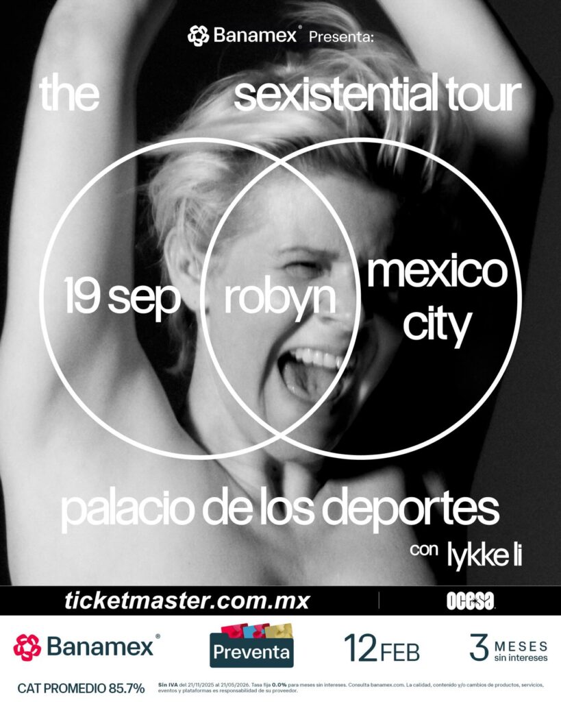ROBYN CDMX 2026 PALACIO DE LOS DEPORTES