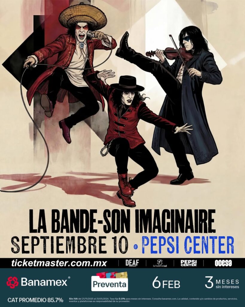LA BANDE SON IMAGINAIRE CDMX 2026 PEPSI CENTER