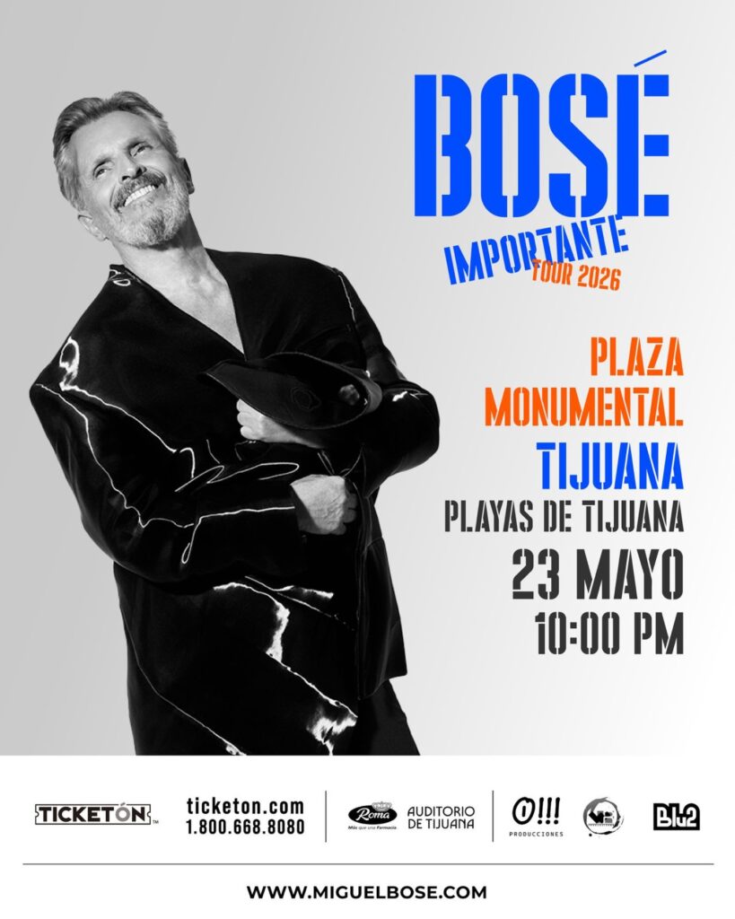 MIGUEL BOSÉ TIJUANA 2026 PLAZA DE TOROS MONUMENTAL