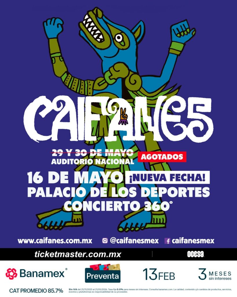 CAIFANES CDMX 2026 PALACIO DE LOS DEPORTES