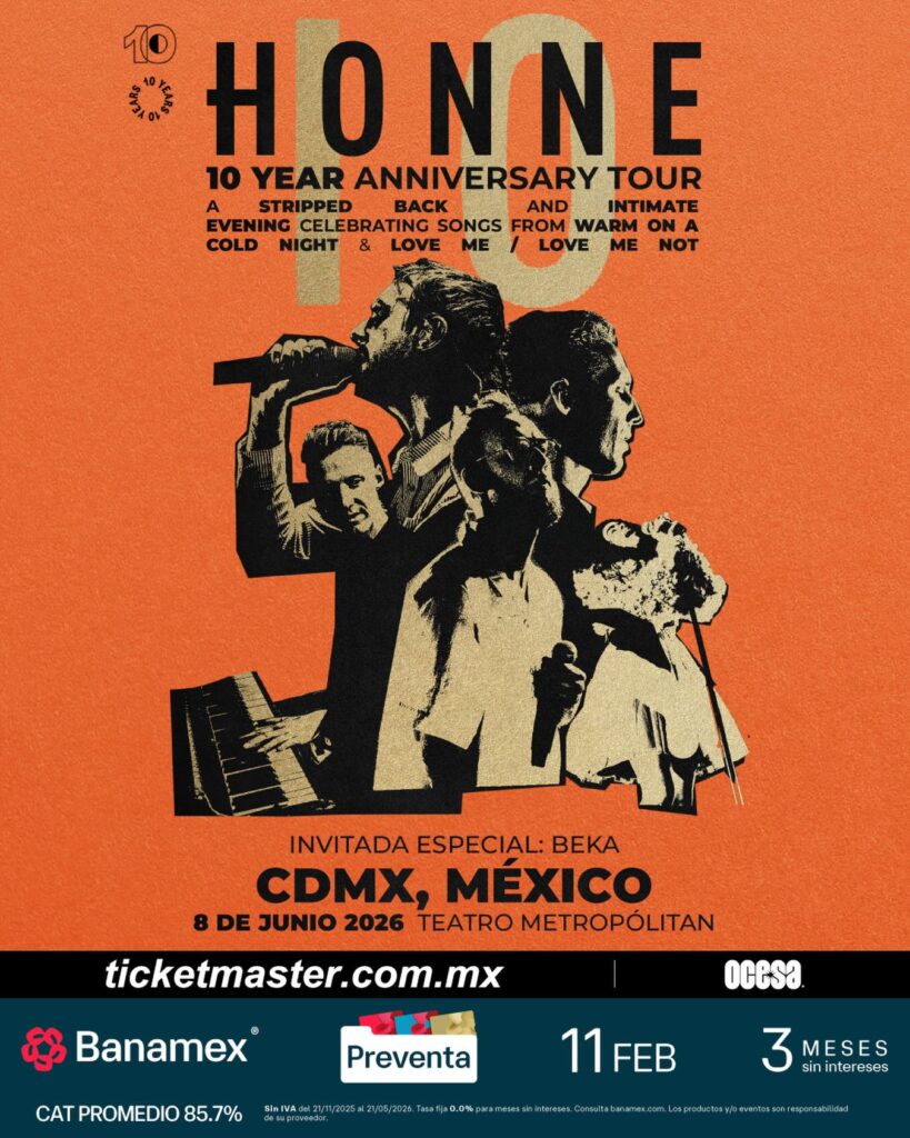 HONNE CDMX 2026 TEATRO METROPÓLITAN