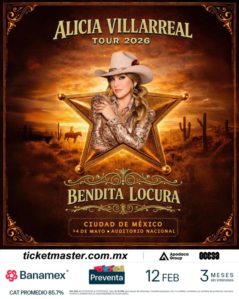 ALICIA VILLARREAL CDMX 2026 AUDITORIO NACIONAL