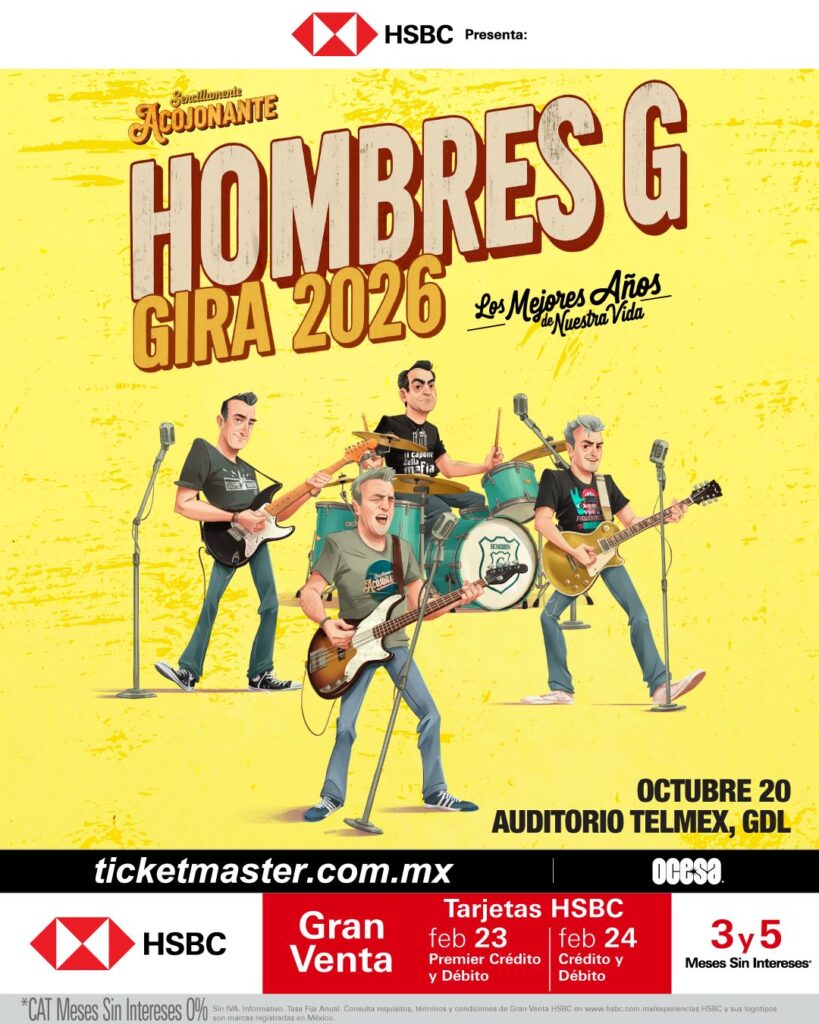 HOMBRES G GUADALAJARA 2026 AUDITORIO TELMEX