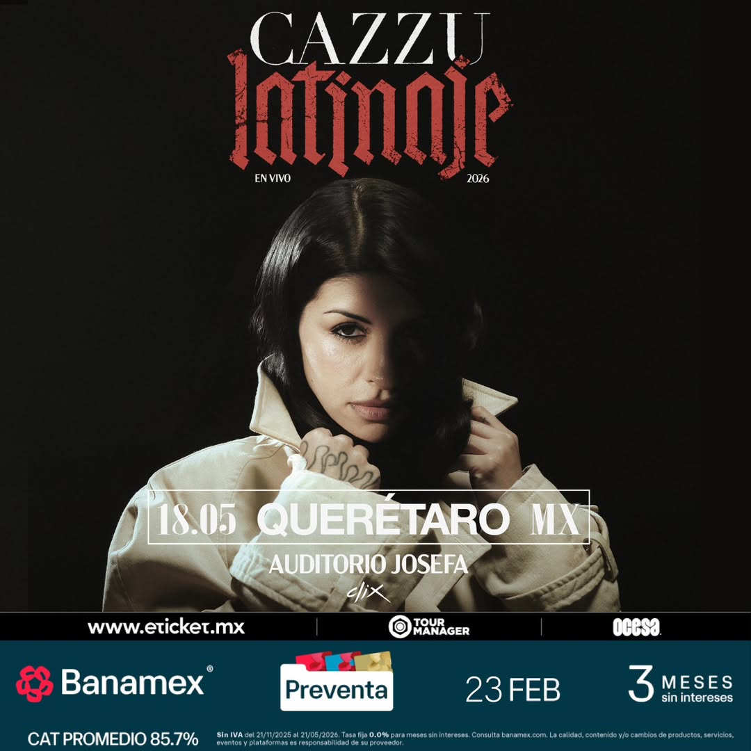 CAZZU QUERÉTARO 2026 AUDITORIO JOSEFA ORTÍZ