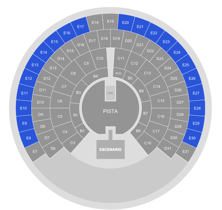 Mapa Palacio de los Deportes