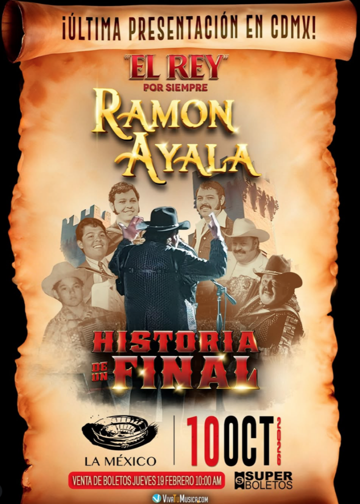 RAMON AYALA CDMX 2026 PLAZA DE TOROS LA MÉXICO